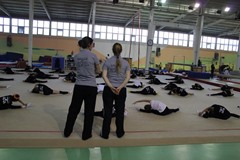 Cemal Alpman Cimnastik Salonunda Cimnastikçilerimiz Çalışıyor